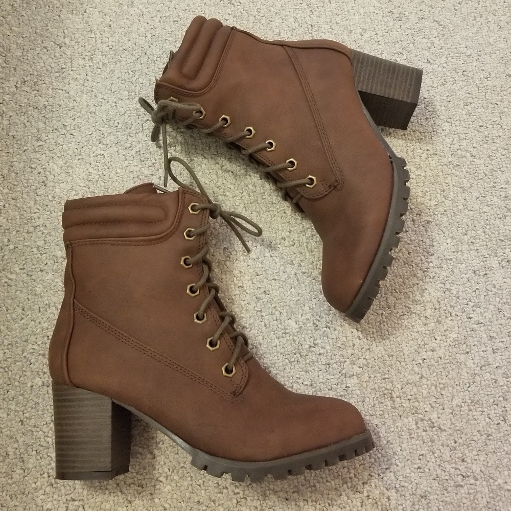 Brown ankle boots